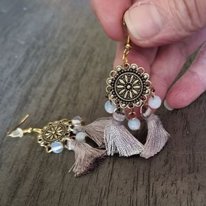 Handmade opalite earrings